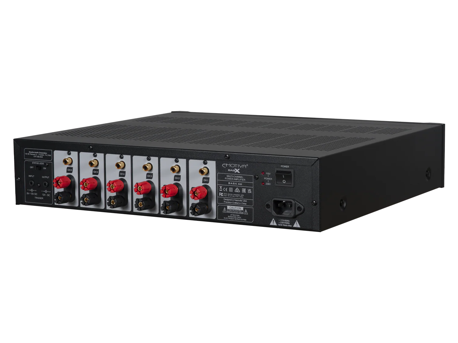 BasX A6 Six-Channel Power Amplifier - Image 5
